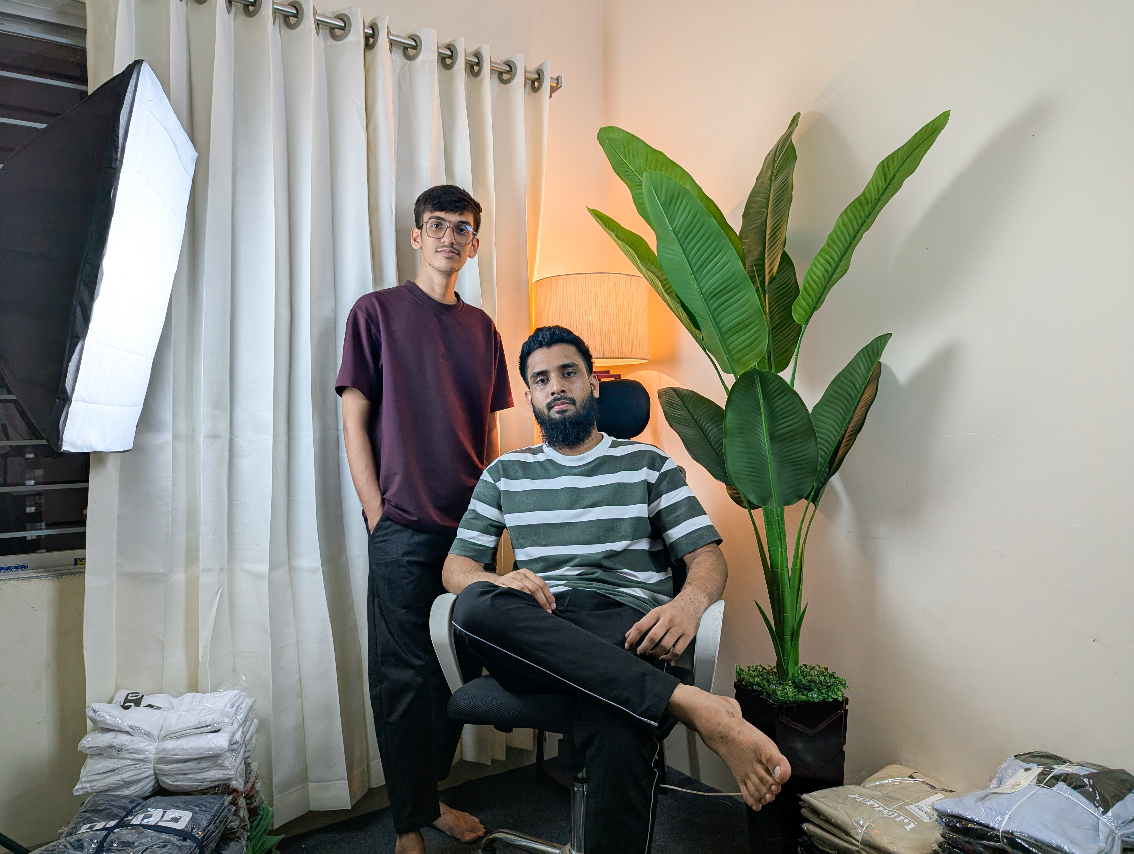 Product photography setup in our studio
