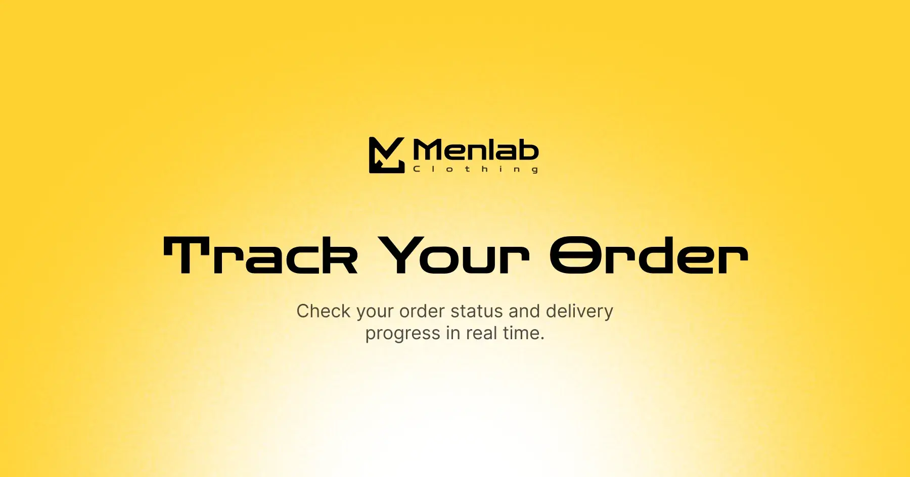Tracking a Menlab Clothing order