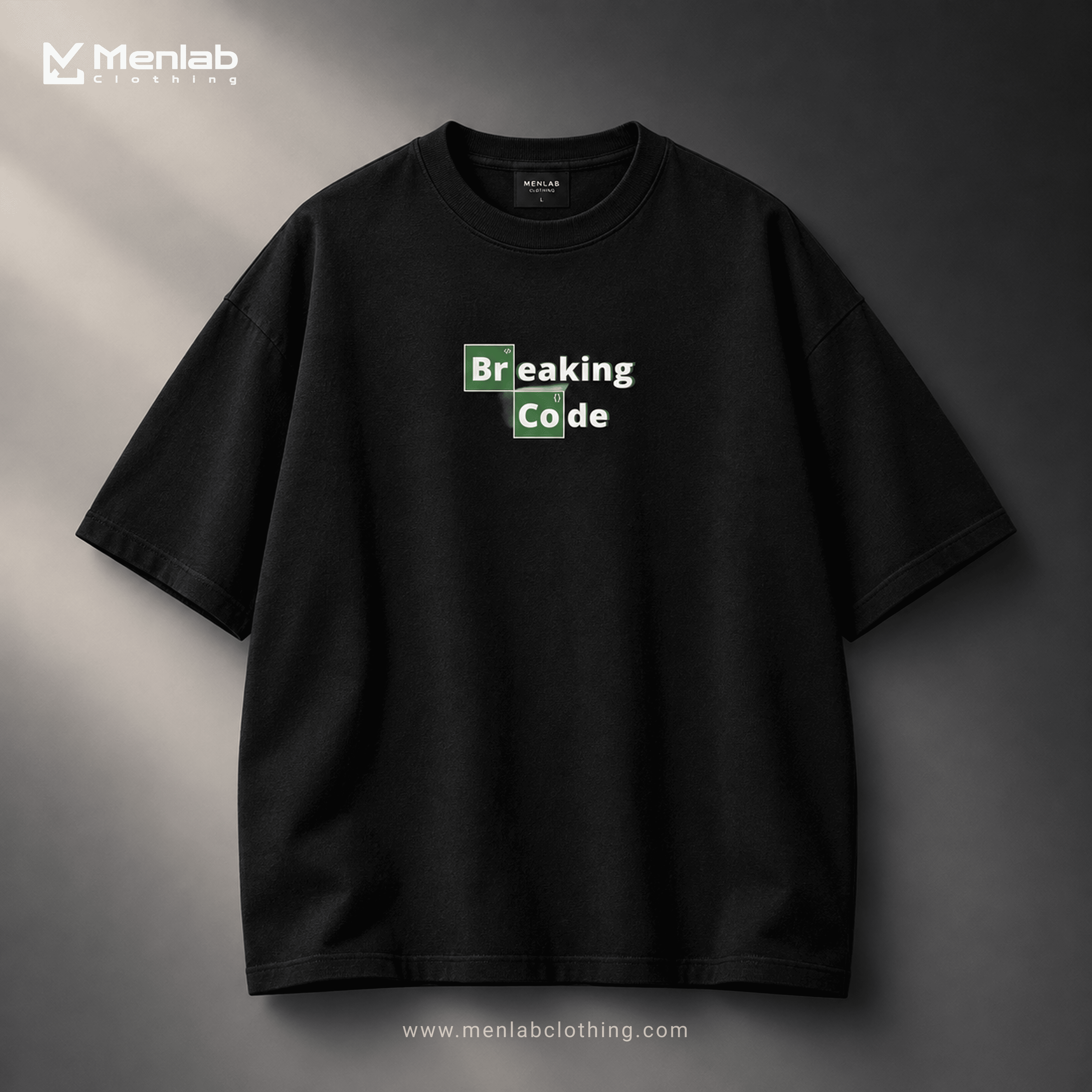 Breaking Code Oversized Drop Shoulder T-Shirt