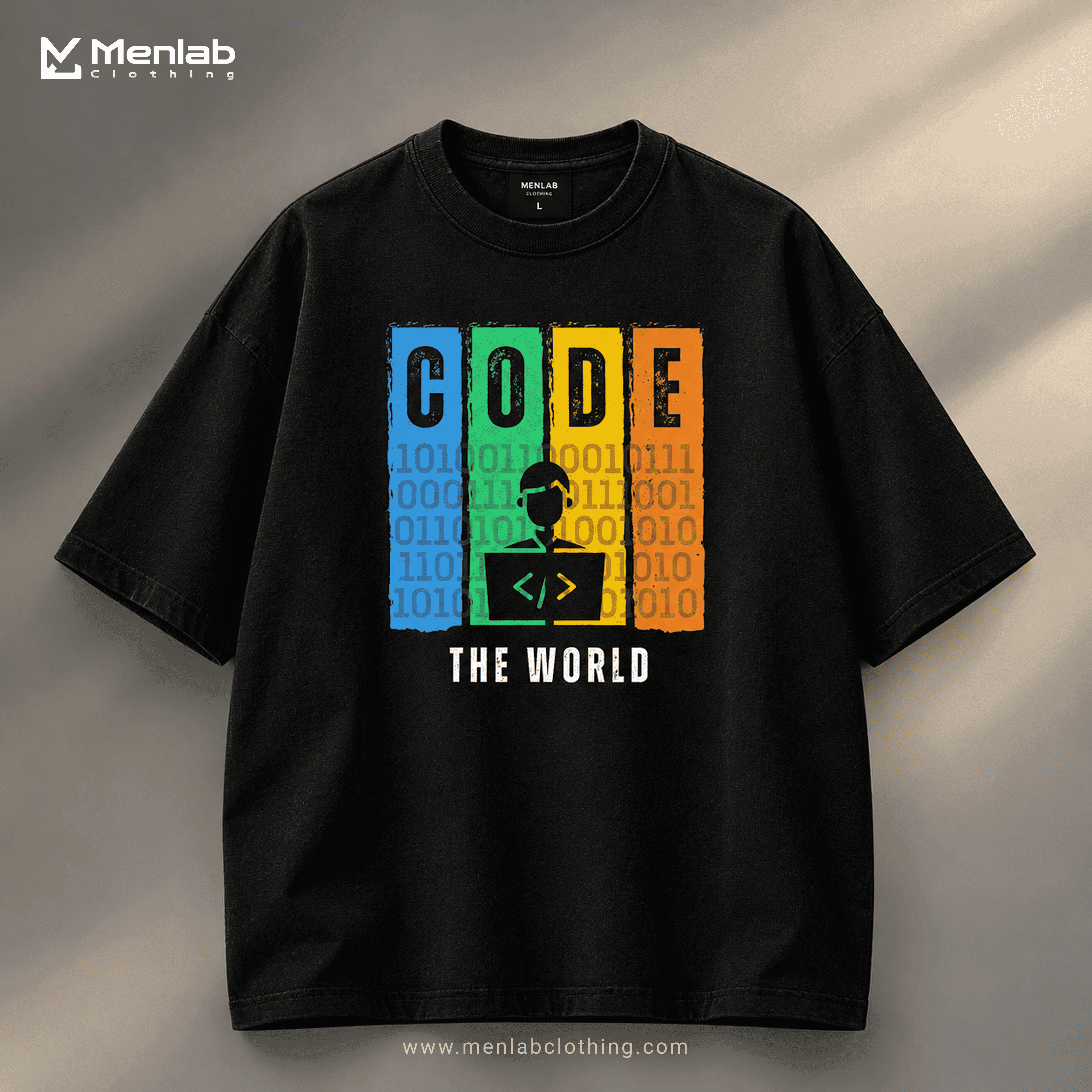 Code the World Oversized Drop Shoulder T-Shirt